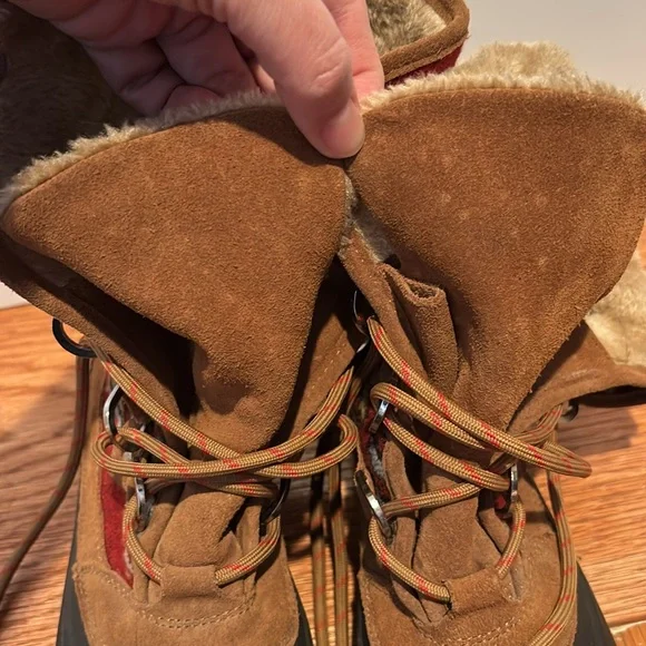 BareTraps Yaegar suede & faux fur adjustable lace up boots w/ Stay Dry System - Picture 13 of 16